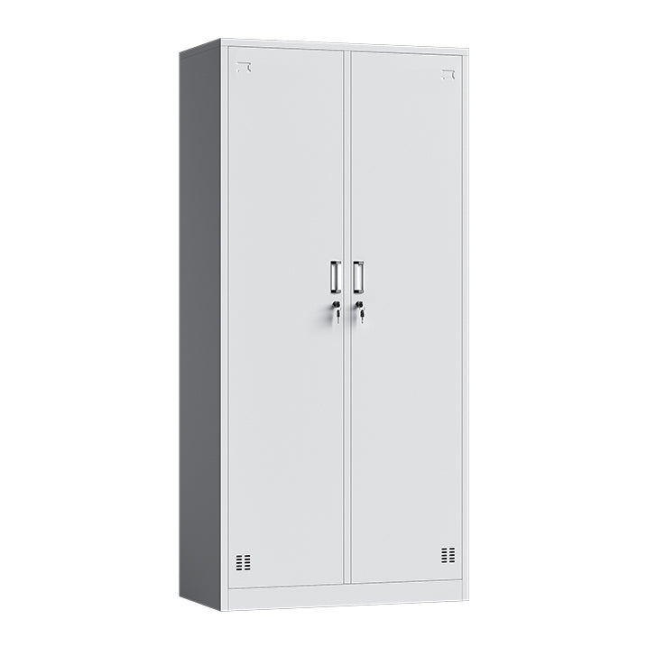 White Steel Wardrobe Cabinet Modern Wardrobe Armoire for Home