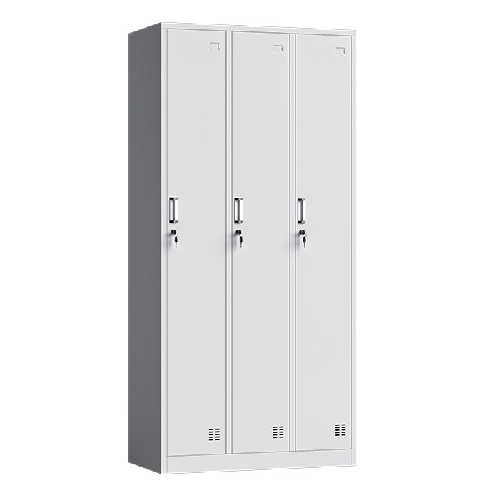 White Steel Wardrobe Cabinet Modern Wardrobe Armoire for Home
