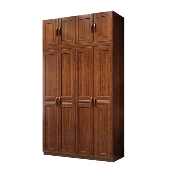Traditional Walnut Wood Storage Cabinet Brown Cabinet for Home