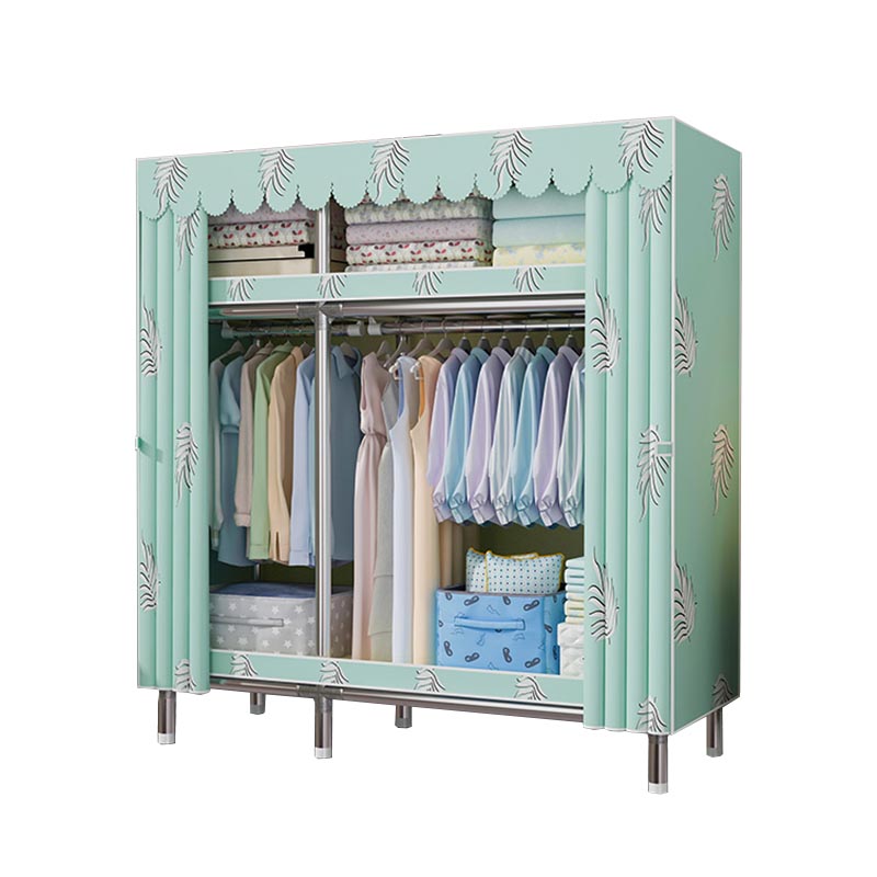 Contemporary Wardrobe Armoire Steel Wardrobe Closet with Legs