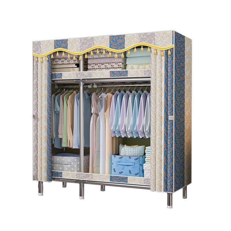 Contemporary Wardrobe Armoire Steel Wardrobe Closet with Legs