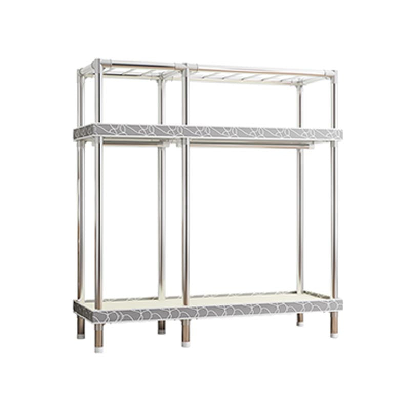 Contemporary Wardrobe Armoire Steel Wardrobe Closet with Legs