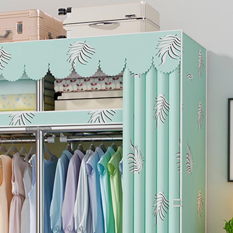 Contemporary Wardrobe Armoire Steel Wardrobe Closet with Legs