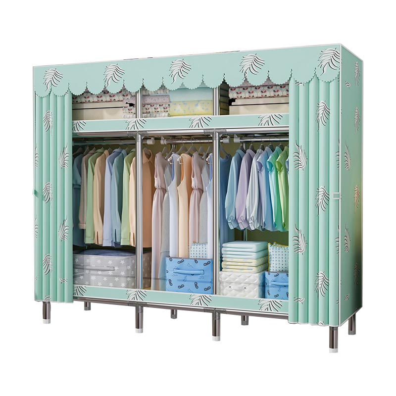 Contemporary Wardrobe Armoire Steel Wardrobe Closet with Legs