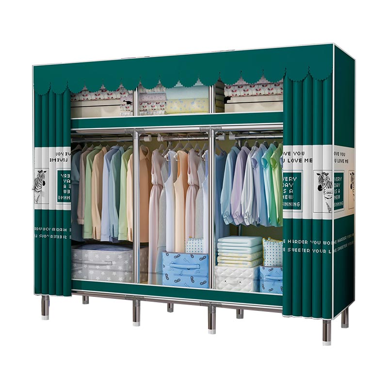 Contemporary Wardrobe Armoire Steel Wardrobe Closet with Legs