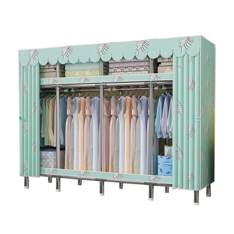 Contemporary Wardrobe Armoire Steel Wardrobe Closet with Legs