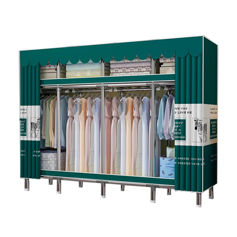Contemporary Wardrobe Armoire Steel Wardrobe Closet with Legs