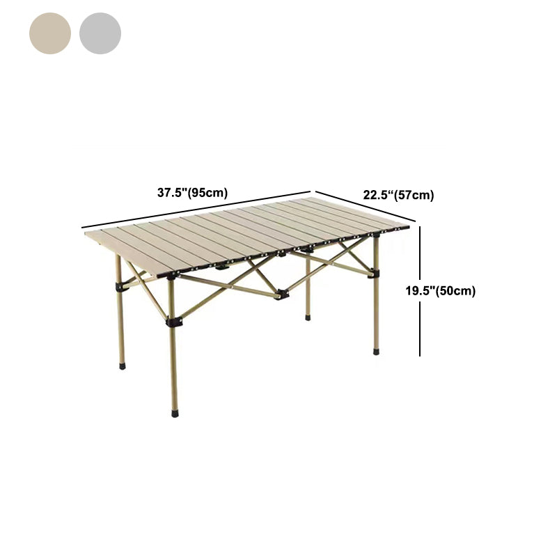 Modern Foldable Metal Table Set 1/3/5 Pieces Dining Table Set for Outdoor
