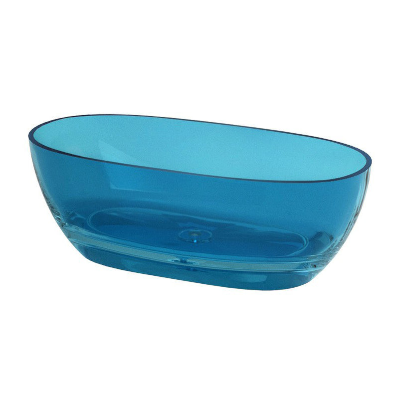 Modern Oval Colorful Bath Tub Soaking Freestanding Tub for Home