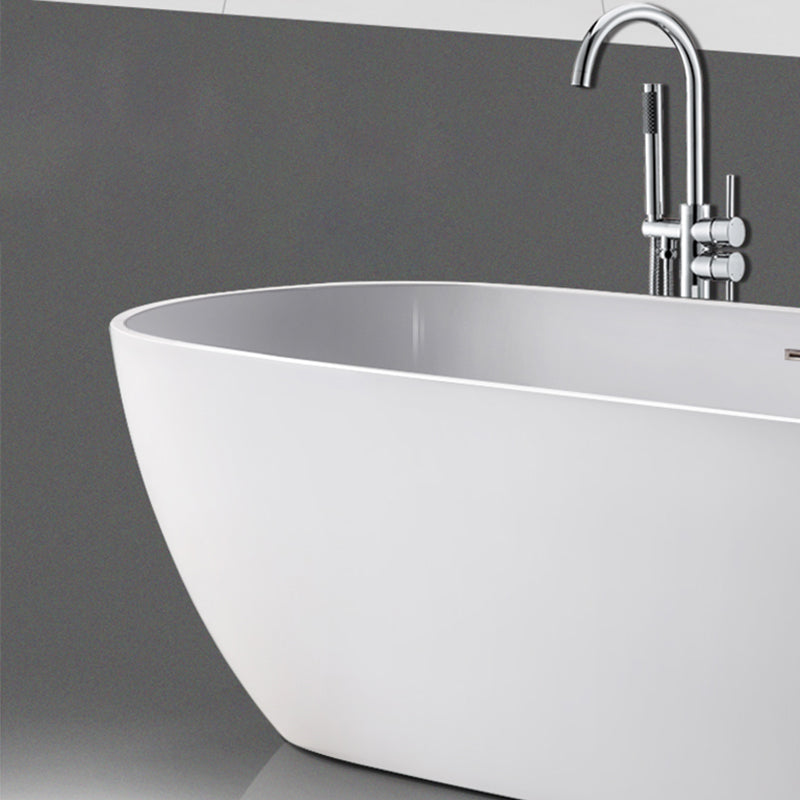 Oval Freestanding Bath Tub Modern Acrylic Bathtub for Bathroom