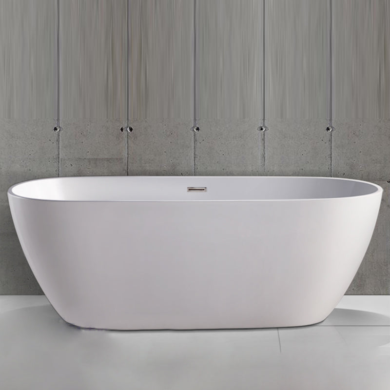Oval Freestanding Bath Tub Modern Acrylic Bathtub for Bathroom