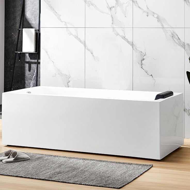 Modern Acrylic Bath Tub Freestanding Matte Finish Bathtub for Home