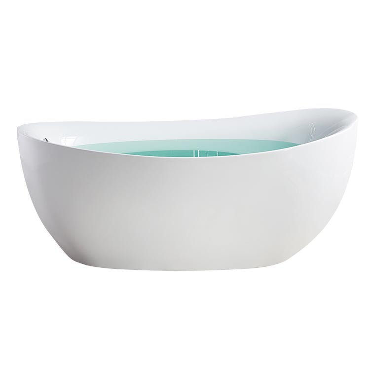 Modern Acrylic Bath Tub Freestanding Matte Finish Bathtub for Home
