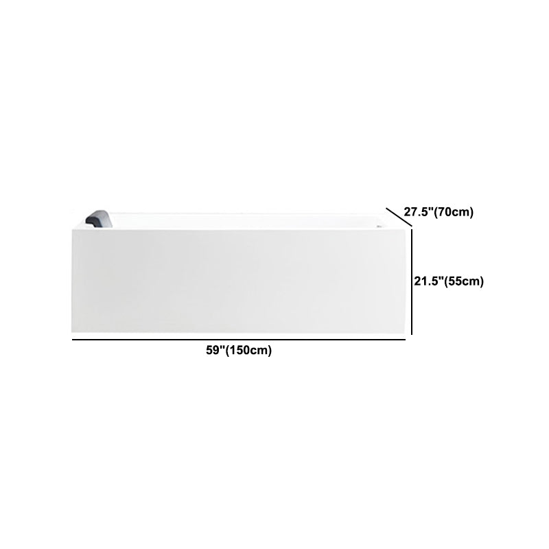 Modern Acrylic Bath Tub Freestanding Matte Finish Bathtub for Home