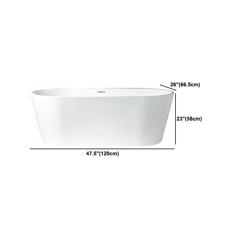 Modern Acrylic Bath Tub Freestanding Matte Finish Bathtub for Home