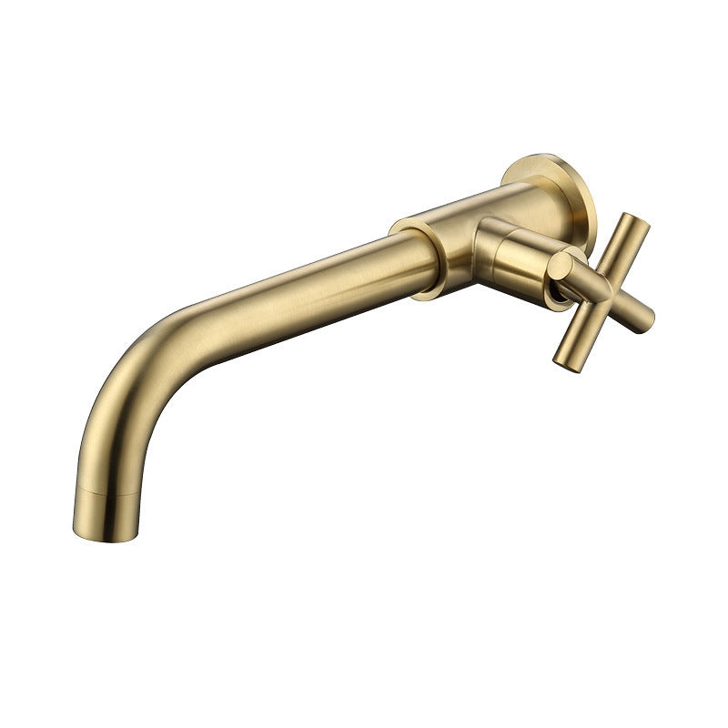 Glam 1-Handle Bathroom Sink Faucet Circular Wall Mounted Bathroom Faucet