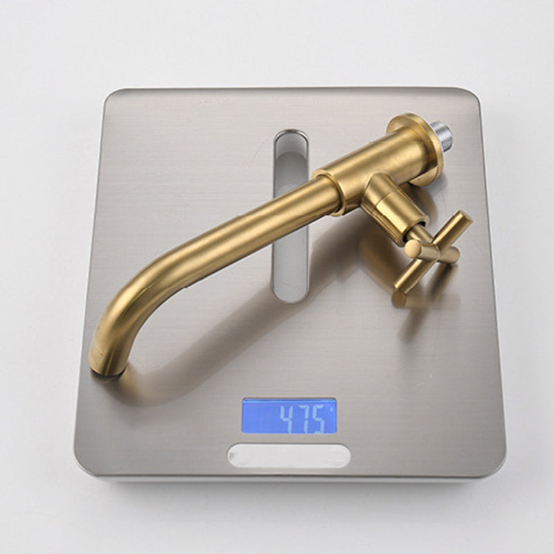 Glam 1-Handle Bathroom Sink Faucet Circular Wall Mounted Bathroom Faucet
