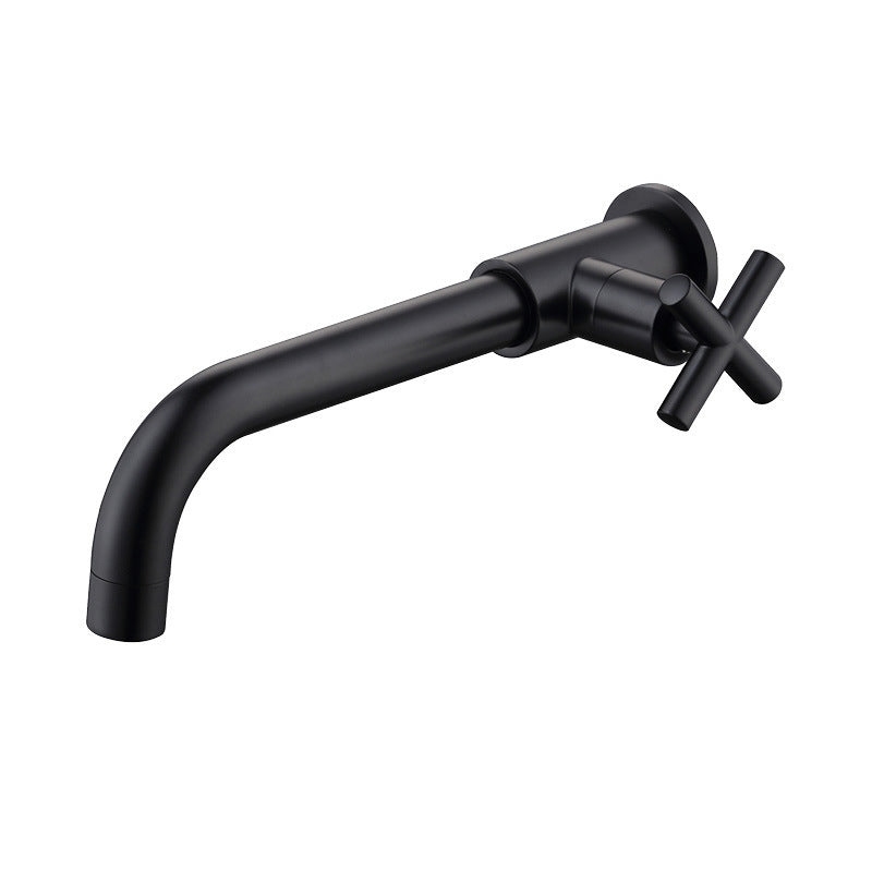 Glam 1-Handle Bathroom Sink Faucet Circular Wall Mounted Bathroom Faucet