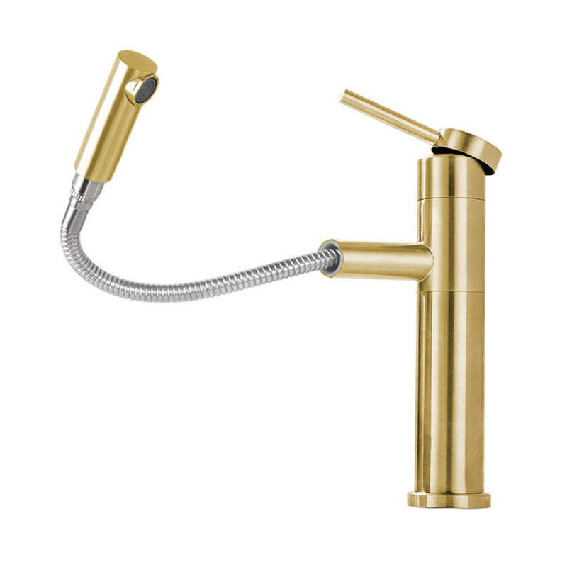 Glam 1-Handle Bathroom Sink Faucet 1 Hole Vessel Sink Bathroom Faucet with Stainless Steel