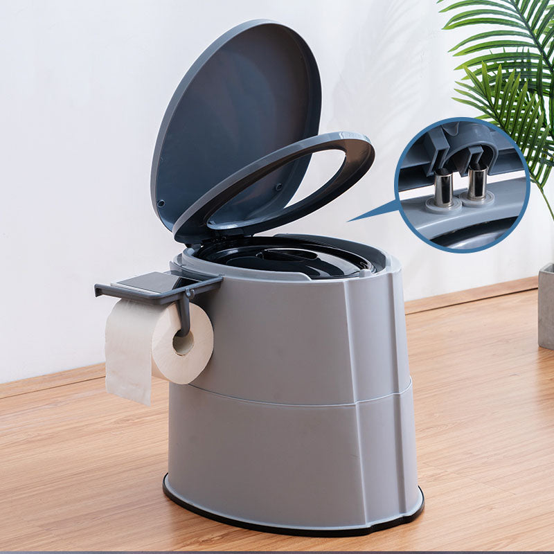 Modern Flush Toilet Plastic Round Floor Mount Toilet Bowl for Bathroom