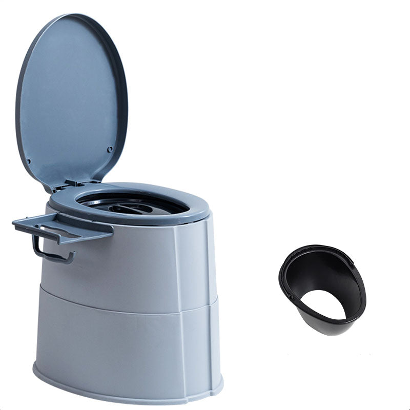 Modern Flush Toilet Plastic Round Floor Mount Toilet Bowl for Bathroom