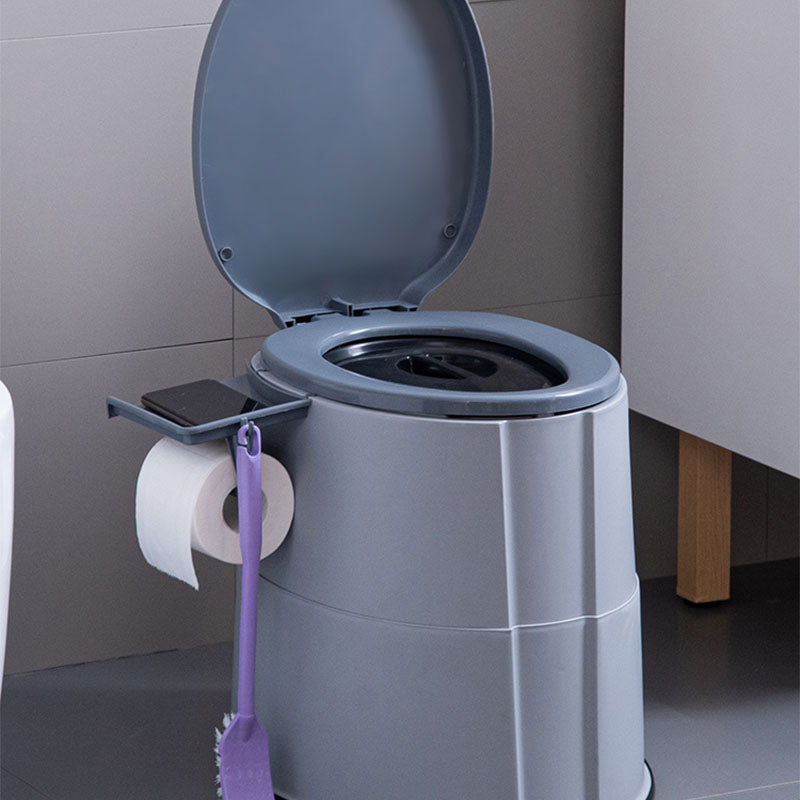 Modern Flush Toilet Plastic Round Floor Mount Toilet Bowl for Bathroom