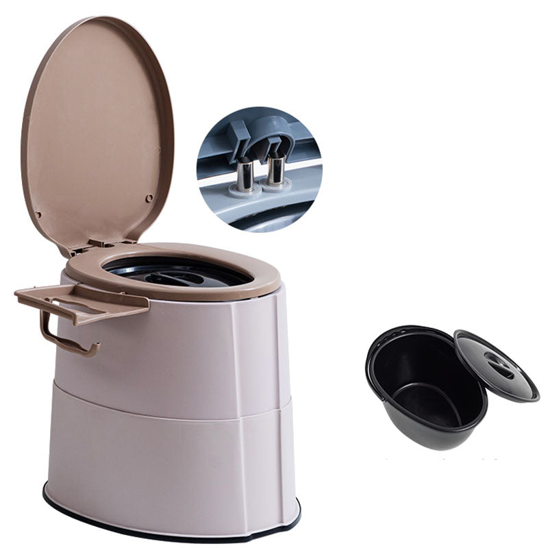 Modern Flush Toilet Plastic Round Floor Mount Toilet Bowl for Bathroom