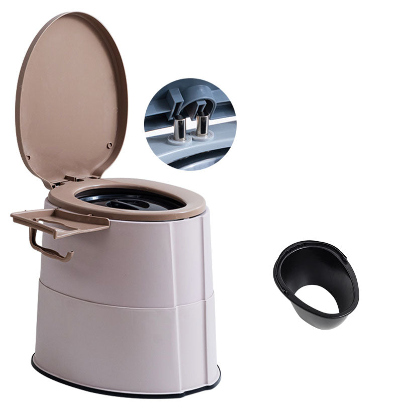 Modern Flush Toilet Plastic Round Floor Mount Toilet Bowl for Bathroom