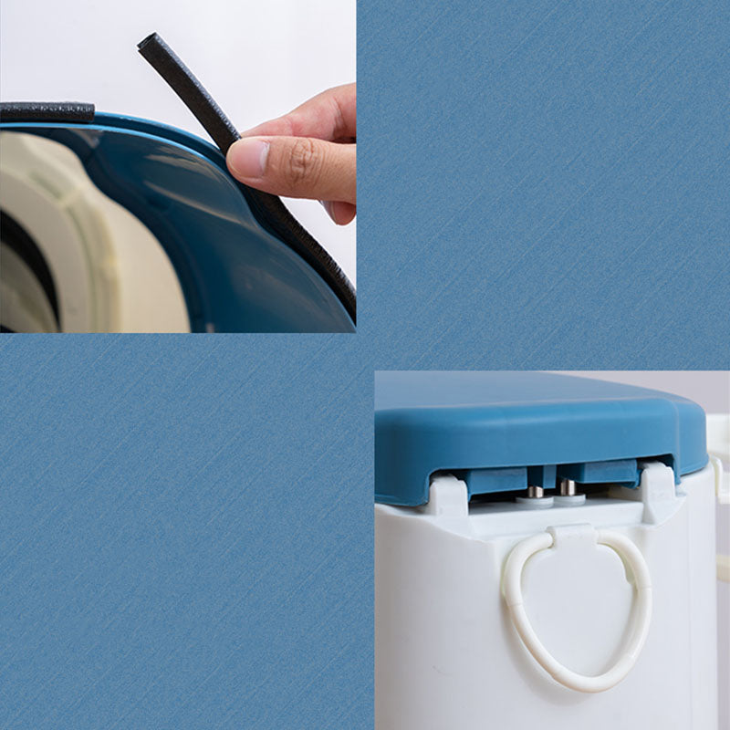 Modern Flush Toilet Plastic Round Floor Mount Toilet Bowl for Bathroom