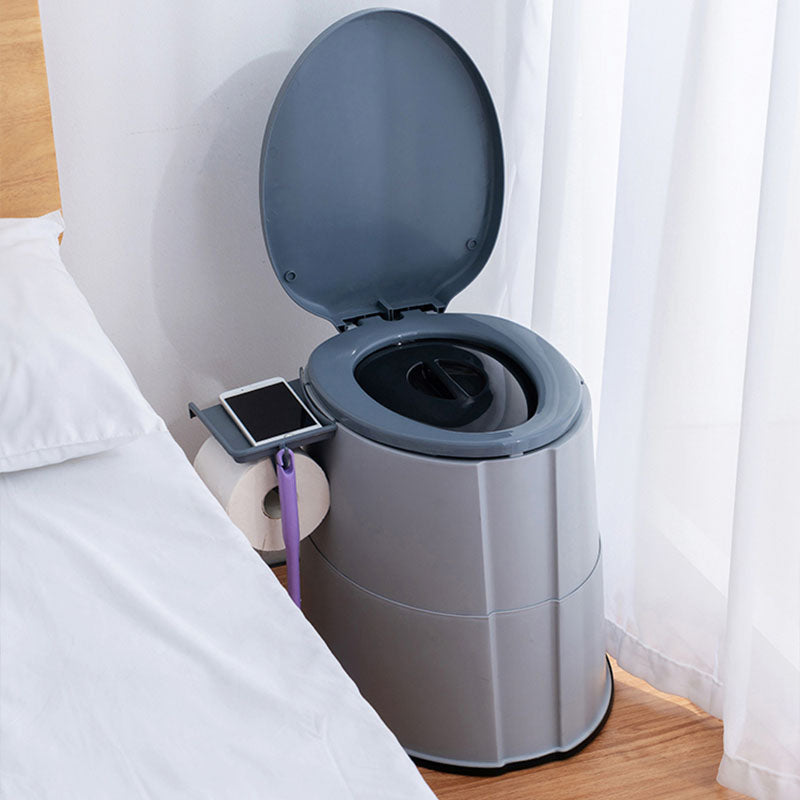 Modern Flush Toilet Plastic Round Floor Mount Toilet Bowl for Bathroom