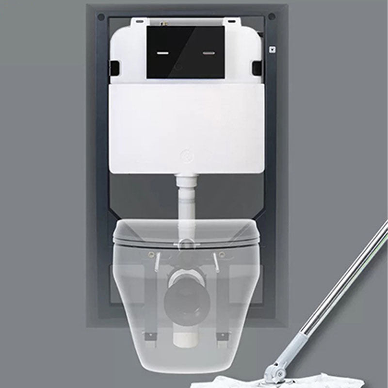 One Piece Elongated Toilet Bowl 0.8/1.58 GPF Ceramics Flush Toilet for Bathroom