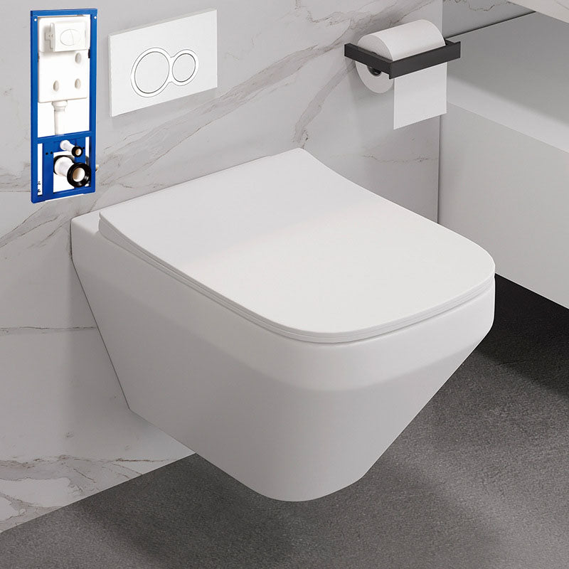 Wall-mounted Toilet Household Concealed Tank In-Wall Small Apartment with Toilet Seat
