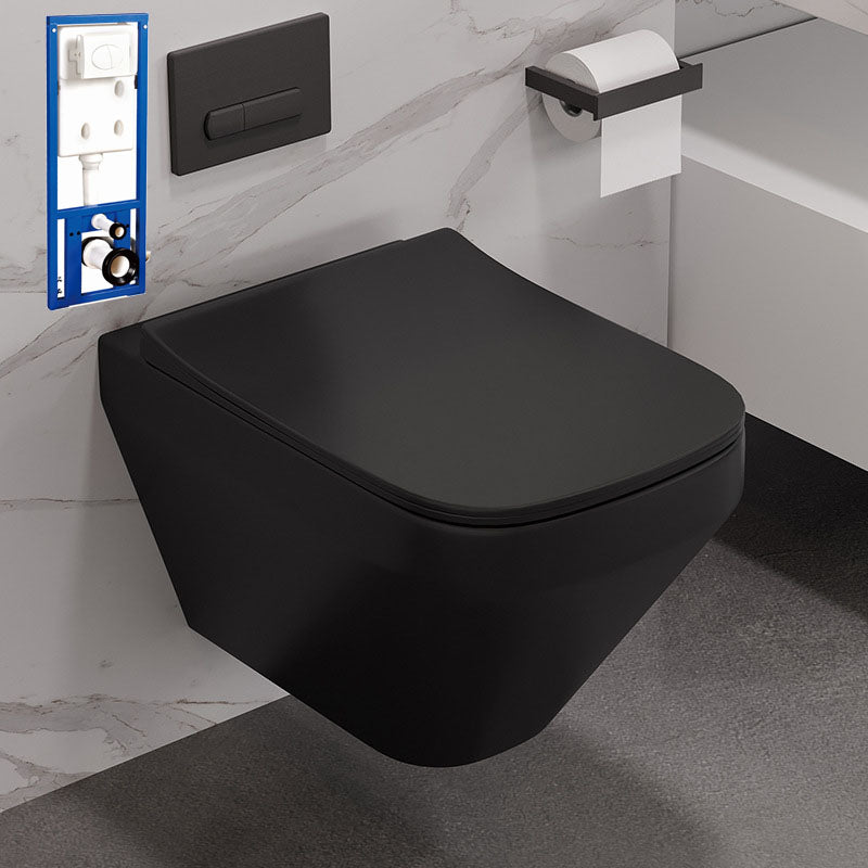 Wall-mounted Toilet Household Concealed Tank In-Wall Small Apartment with Toilet Seat