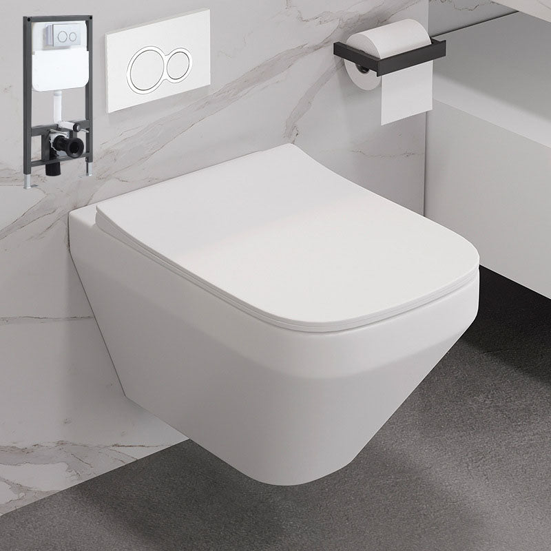 Wall-mounted Toilet Household Concealed Tank In-Wall Small Apartment with Toilet Seat