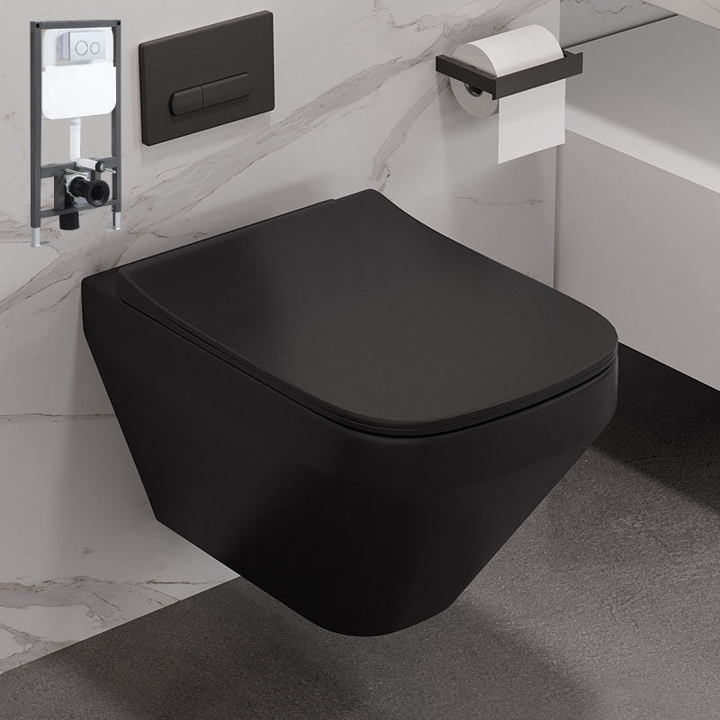 Wall-mounted Toilet Household Concealed Tank In-Wall Small Apartment with Toilet Seat