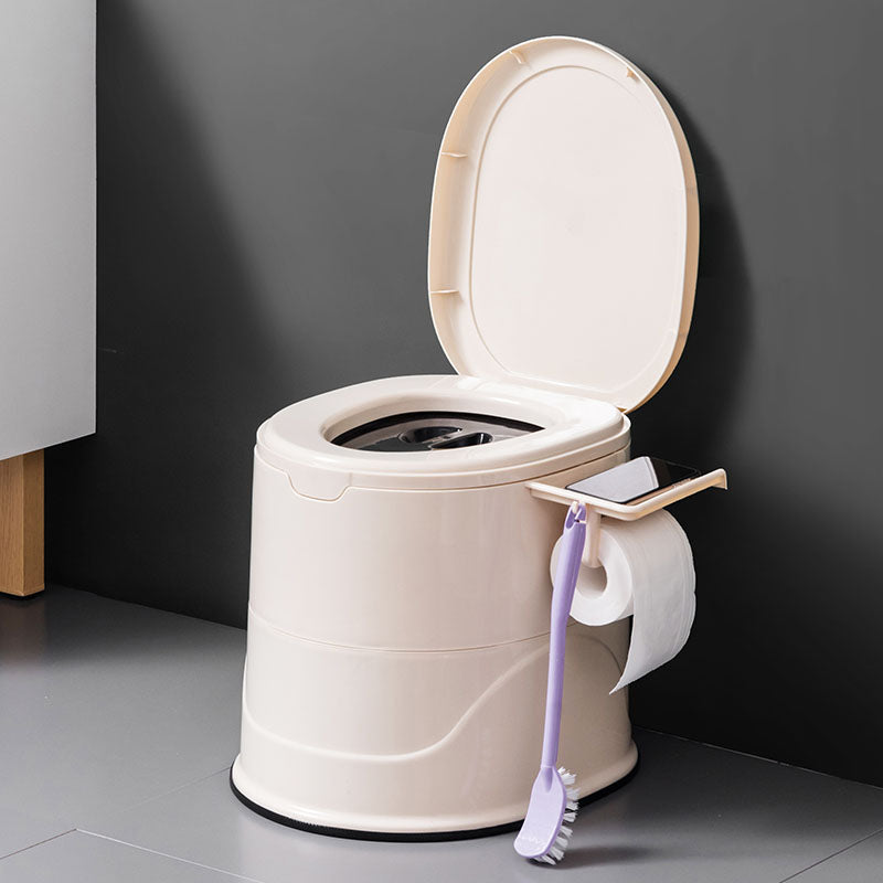 Floor Mounted Plastic Flush Toilet One-Piece Toilet Modern Toilet Bowl