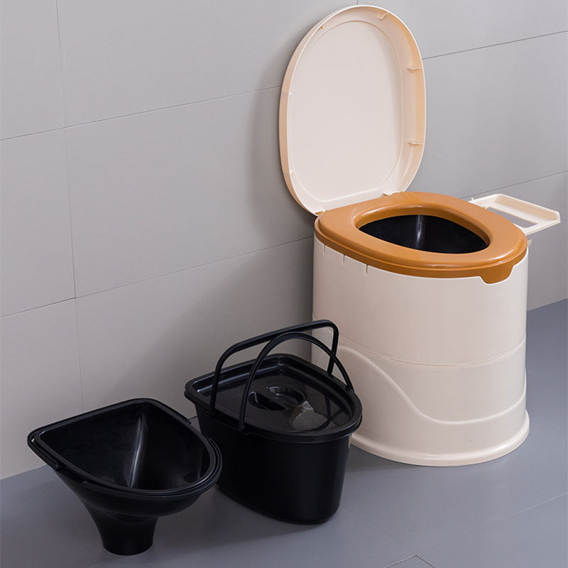 Floor Mounted Plastic Flush Toilet One-Piece Toilet Modern Toilet Bowl
