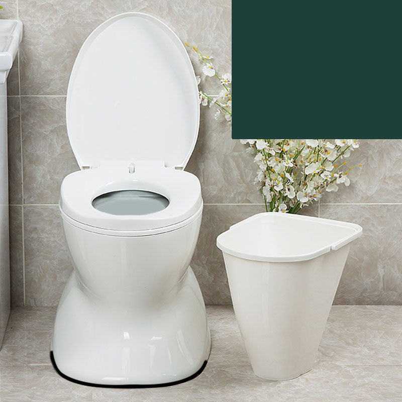 Modern Plastic Toilet Floor Mounted Toilet Bowl with Slow Close Seat for Bathroom