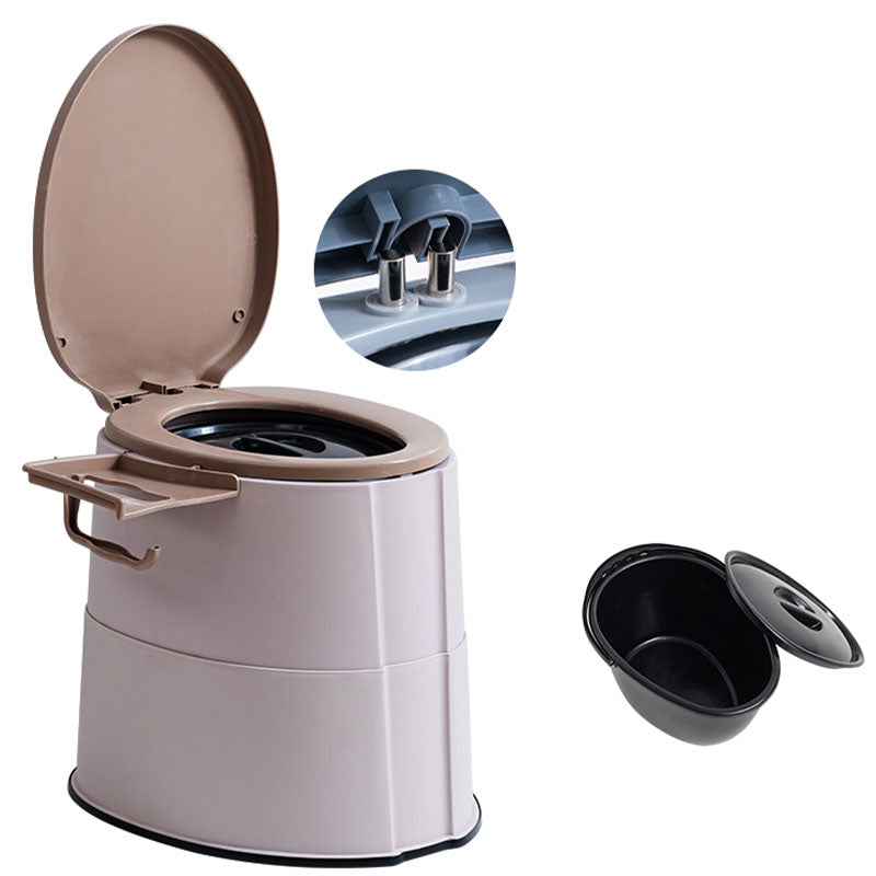 Contemporary Plastic Toilet Floor Mounted Toilet Bowl with Toilet Seat for Washroom