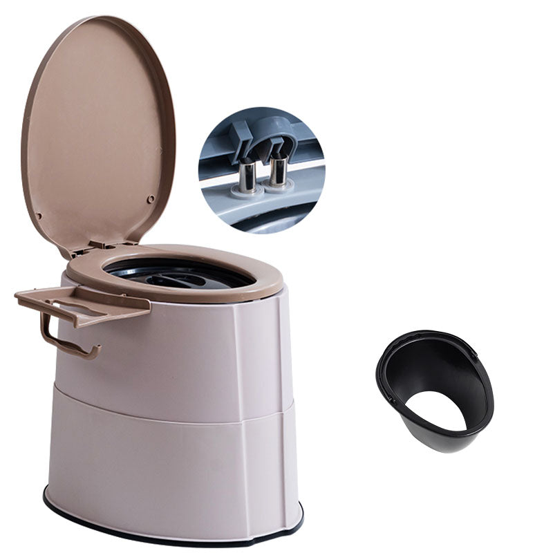 Contemporary Plastic Toilet Floor Mounted Toilet Bowl with Toilet Seat for Washroom
