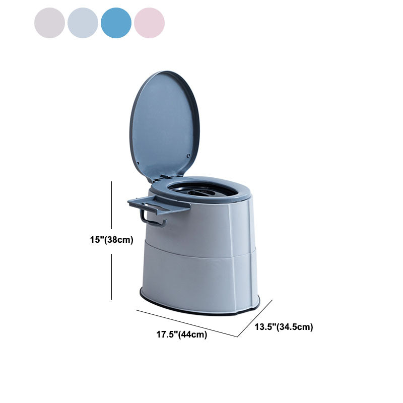 Contemporary Plastic Toilet Floor Mounted Toilet Bowl with Toilet Seat for Washroom