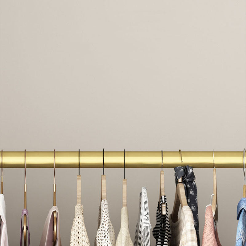 Glam Hall Stand Metal Hanging Rail and Lower Shelf Entryway Kit