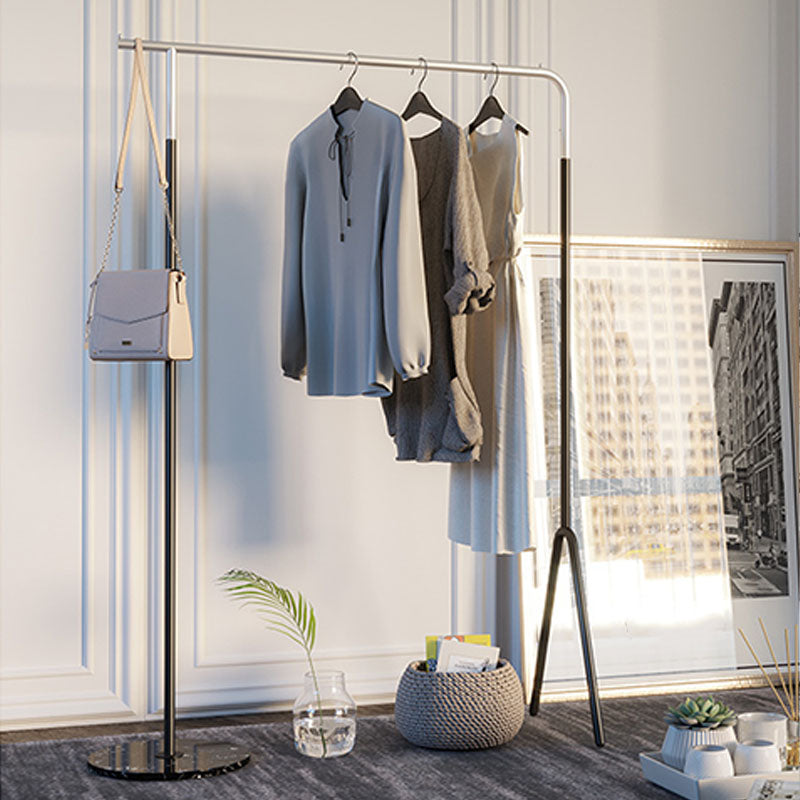 Industrial Minimalist Style Coat Rack Metallic Free Standing Coat Hanger