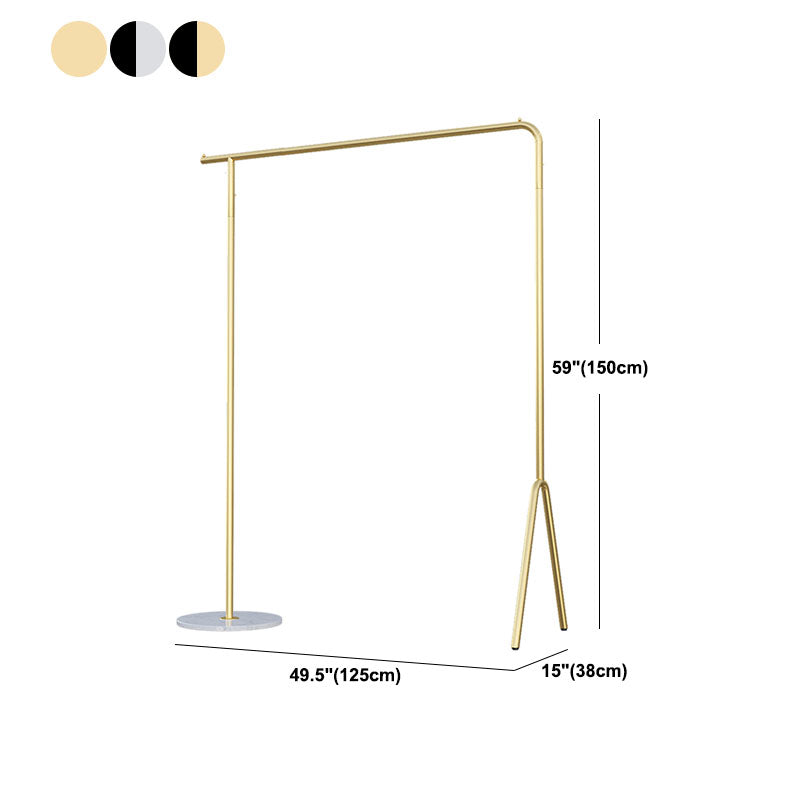 Industrial Minimalist Style Coat Rack Metallic Free Standing Coat Hanger