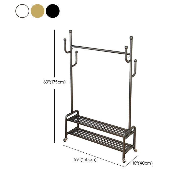 Gorgeous Coat Rack Coat Hooks Metal Coat Rack with Storage Shelving