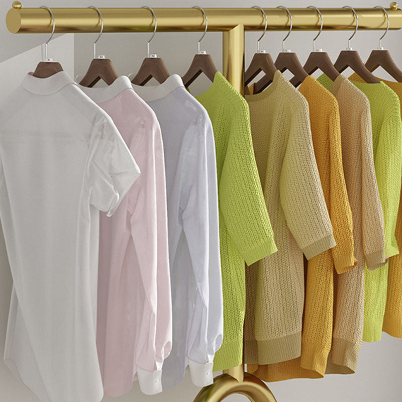 Modern Minimalist Style Coat Rack Metallic Free Standing Coat Rack for Living Room