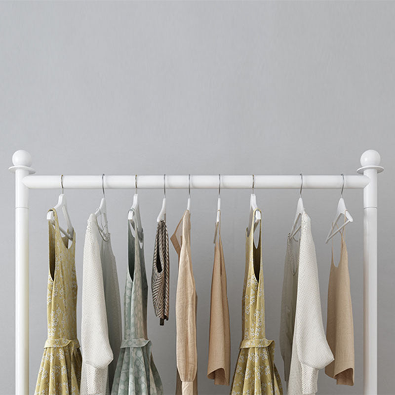 Modern Minimalist Metallic Coat Rack Free Standing 2 Leg Base Coat Rack