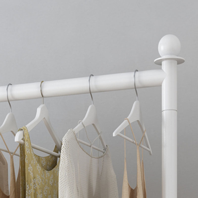 Modern Minimalist Metallic Coat Rack Free Standing 2 Leg Base Coat Rack
