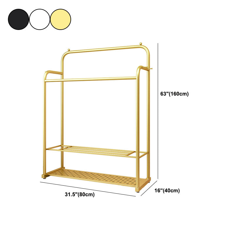 Modern Coat Rack Storage Shelves Iron Living Room Coat Hanger