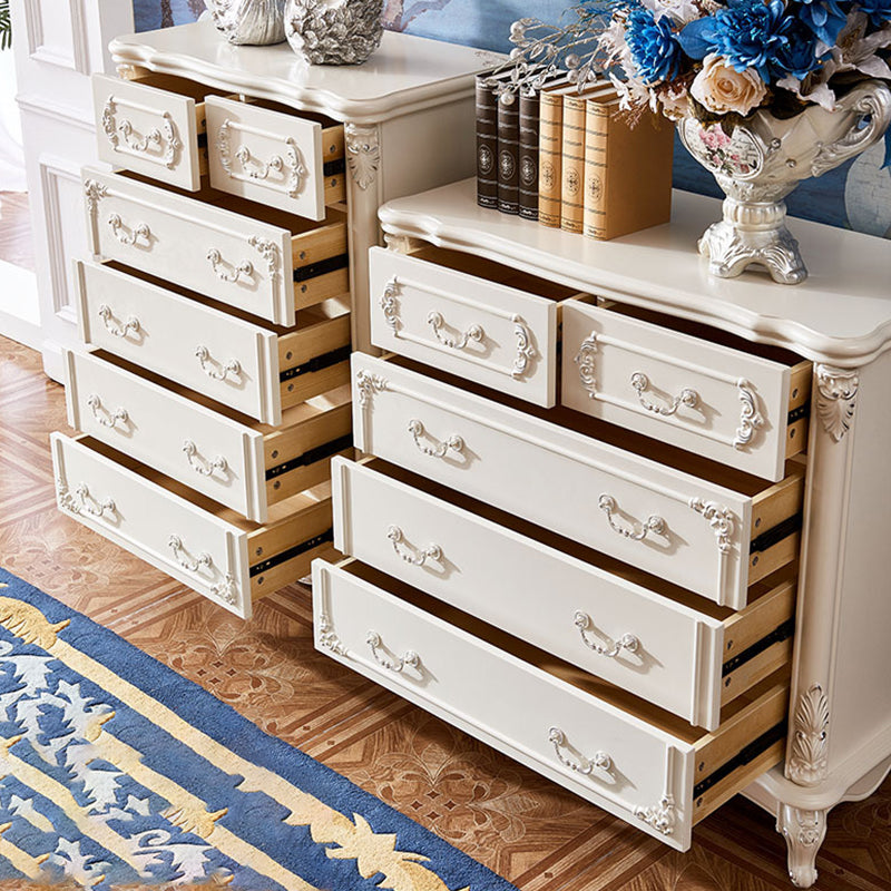 17.71" Wide Accent Chest White Rectangle Standard Chest with Drawers